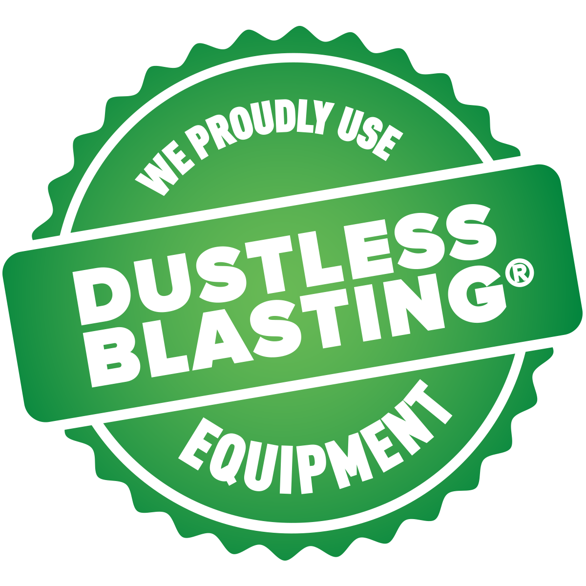 We Proudly Use Dustless Blasting Equipment